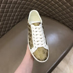 Gucci Ace Beige Brown Red White Sneakers