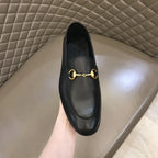 Gucci Horsebit Gold Bit Black Loafers