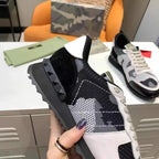 Valentino Rockrunner Black White Grey Sneakers
