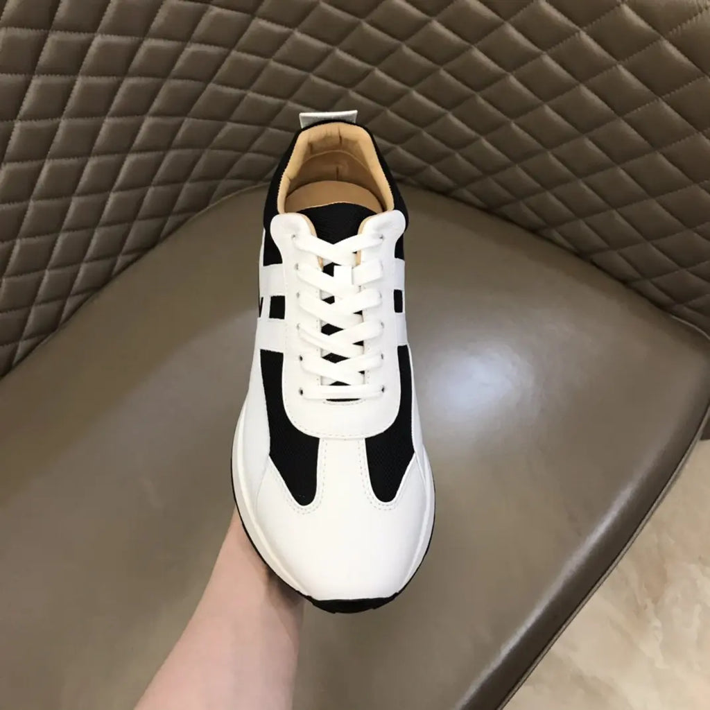 Hermes White Black Sneakers