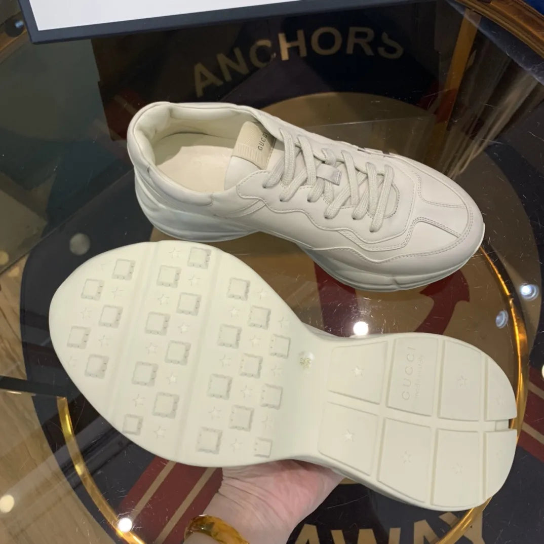 Thank Text White Cream Beige Sneakers