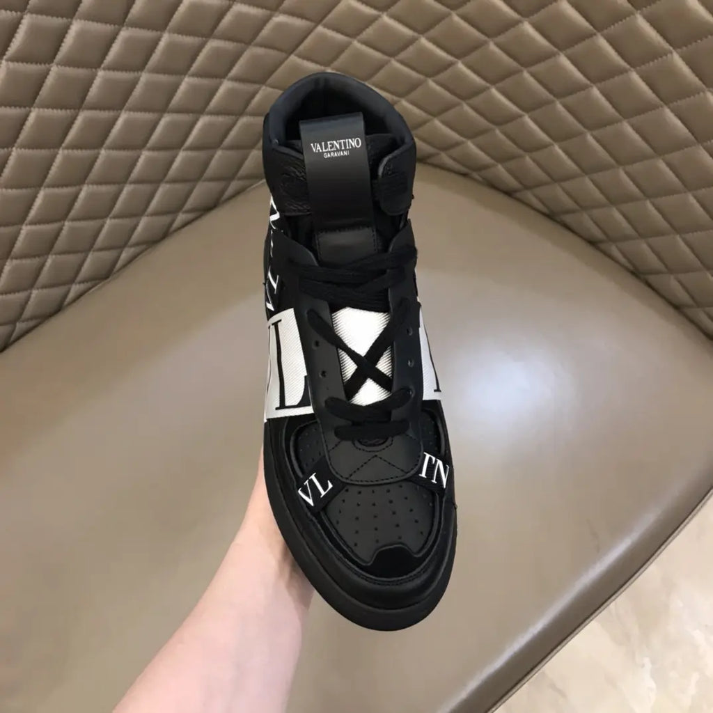 Valentino VLTN High Black White Sneakers