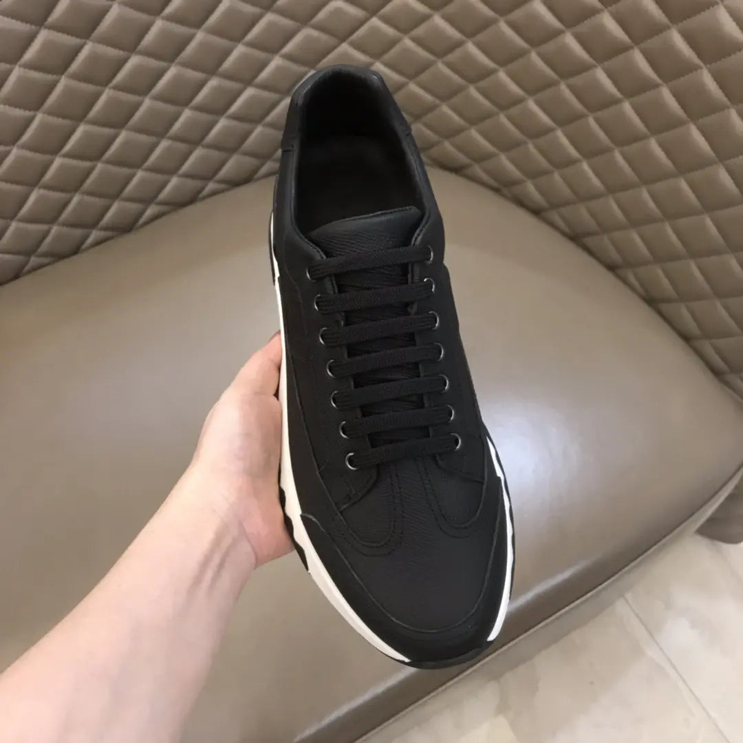 Hermes Paris Bouncing Black White Sneakers