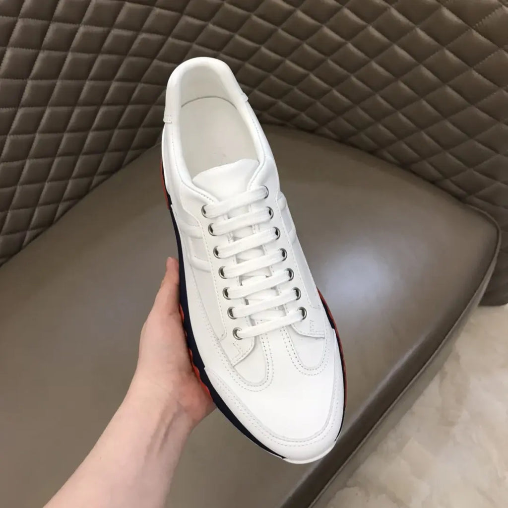 Hermes Paris White Black Red Sneakers