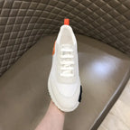 Hermes White Orange Black Sneakers