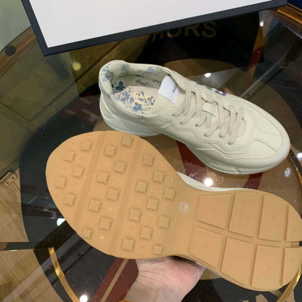 Gucci White Multicolor Logo Sneakers