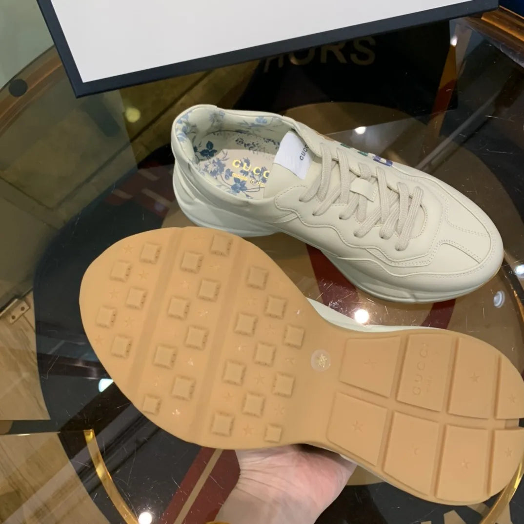 Gucci White Multicolor Logo Sneakers