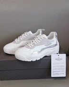 Valentino Garavani White Silver Grey Sneakers