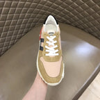 Hermès Pink Beige Black White Sneakers