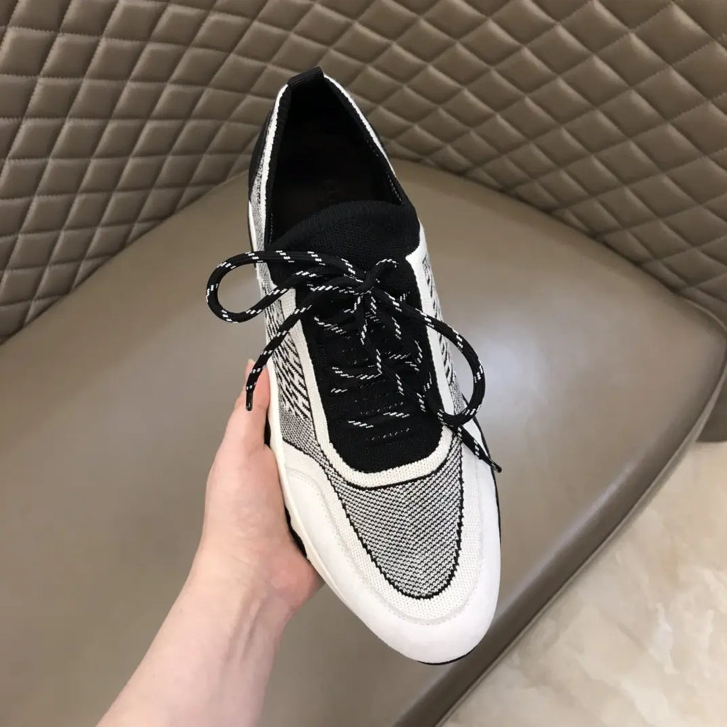 Hermes White Black Sneakers