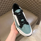 Hermes White Black Mint Green Sneakers