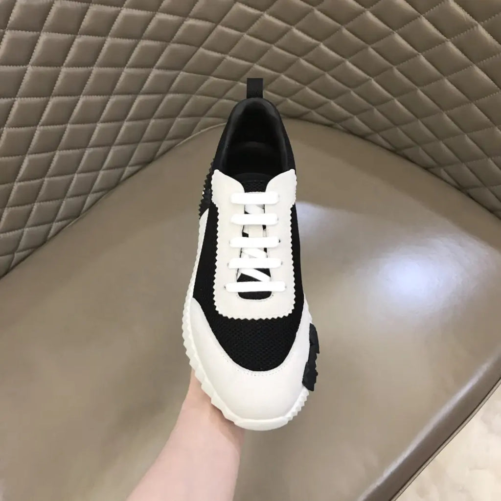 Hermes Bouncing White Black Sneakers