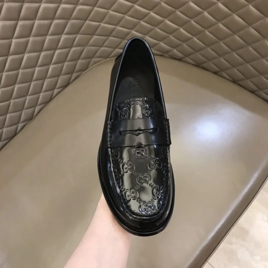 Gucci GG Black Patent Loafers