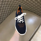 Hermes Bouncing Black White Orange Sneakers