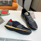 Valentino Rockrunner Navy Black Grey Sneakers