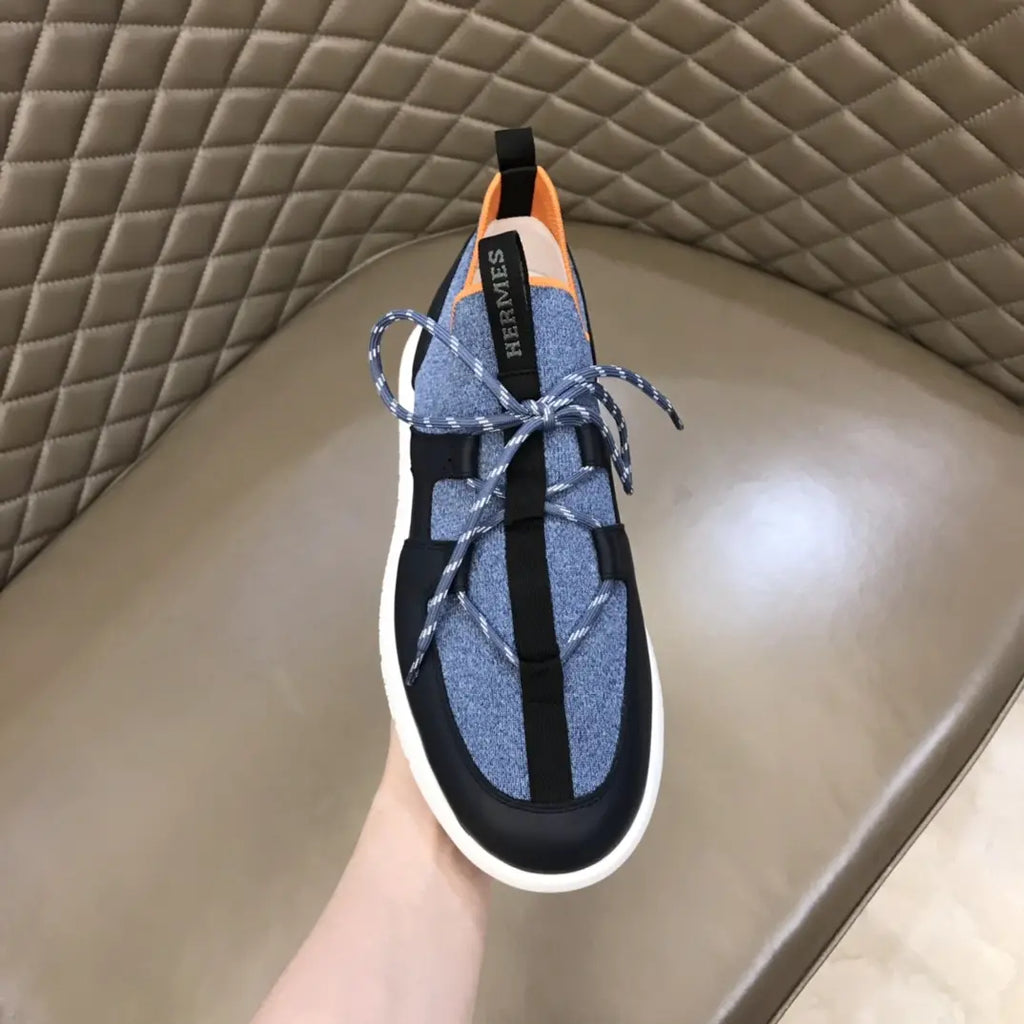 Hermès Bouncing Grey Black Orange Sneakers
