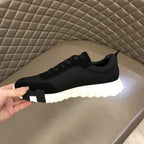Hermes Paris Black Mesh Sneakers