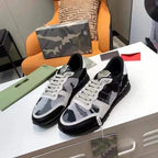 Valentino Rockrunner Black White Grey Sneakers
