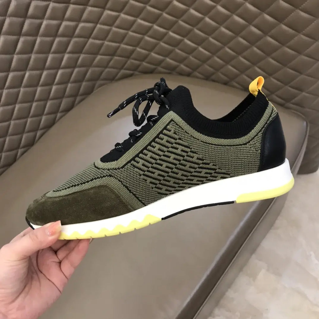 Hermès H Green Black White Sneakers