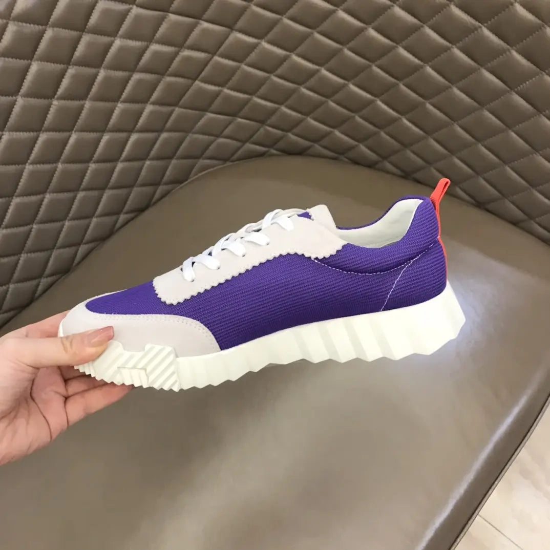 Hermes Bouncing Purple White Sneakers
