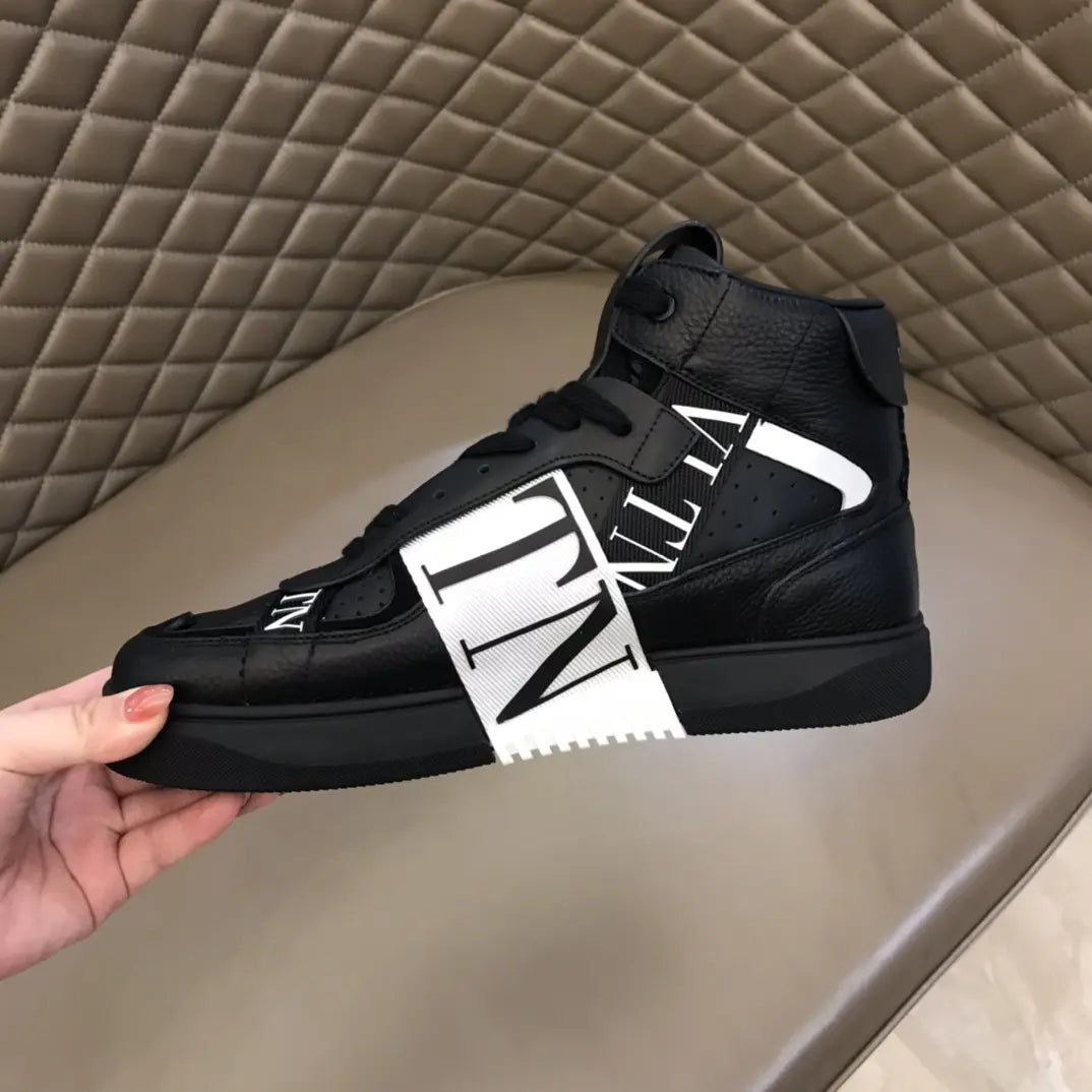 Valentino VLTN High Black White Sneakers