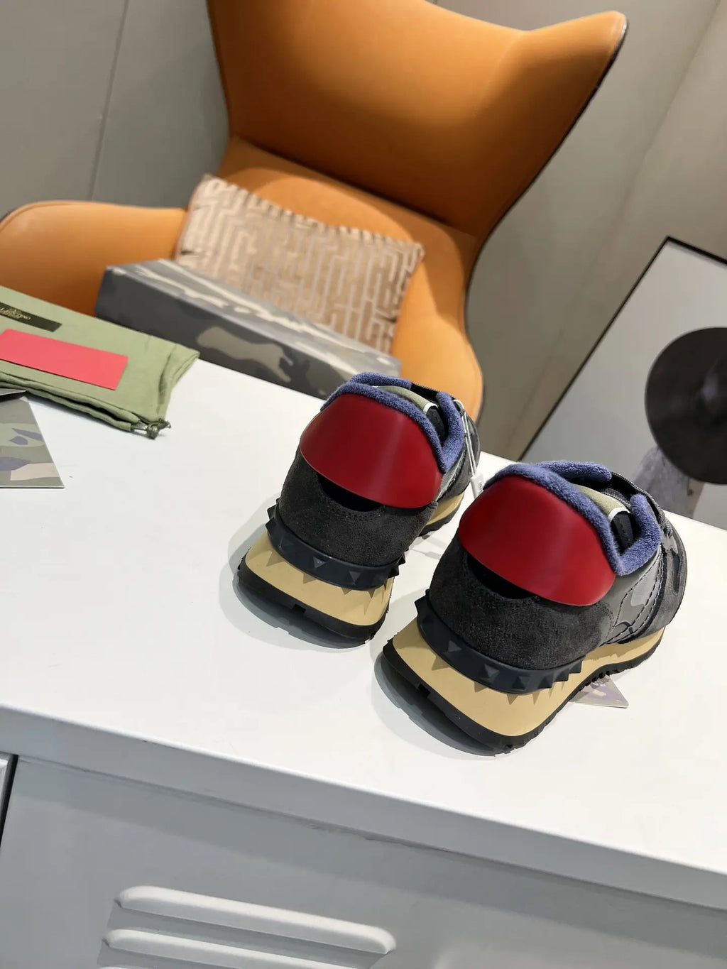 Hogan Navy Blue Red Black Sneakers
