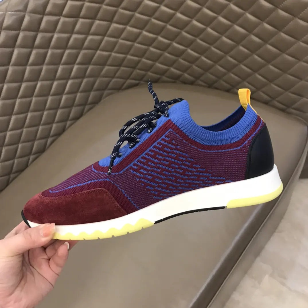Hermes Paris Red Blue Black Sneakers