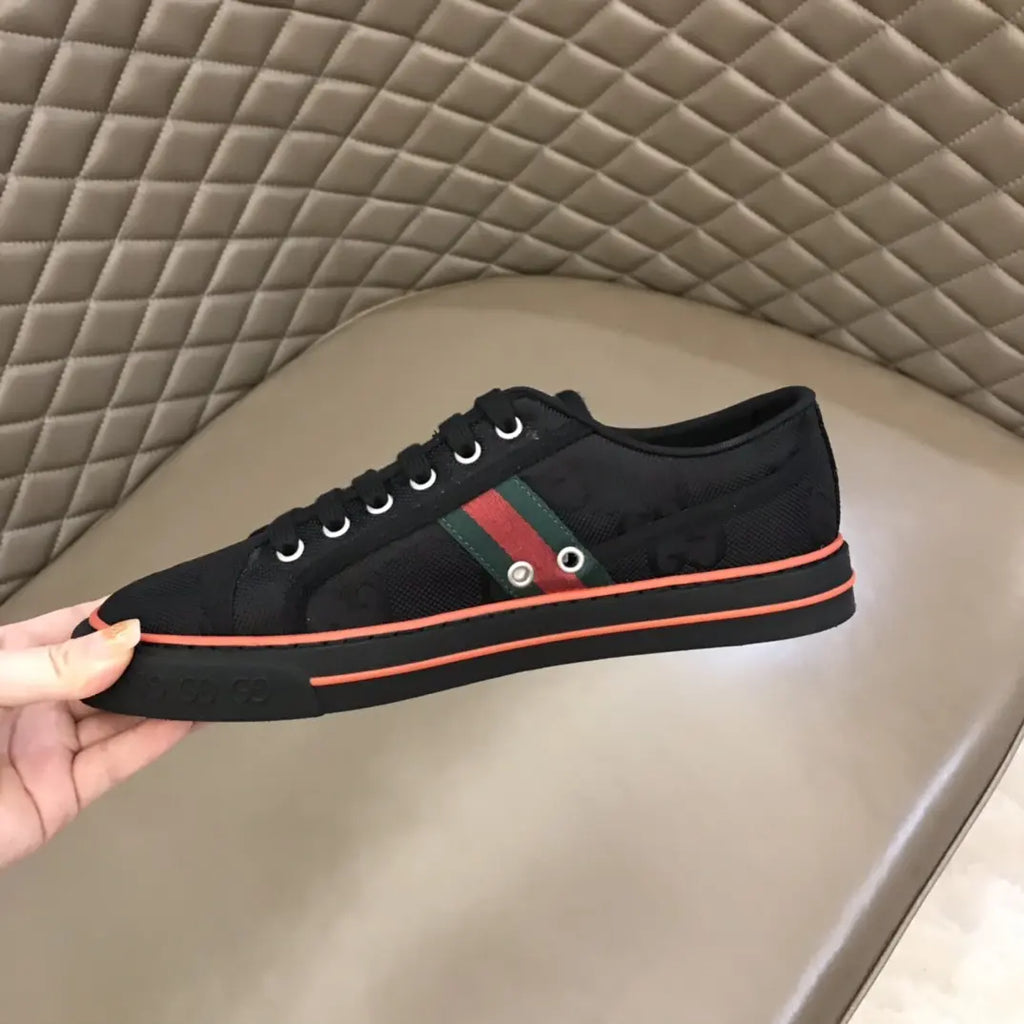 Gucci GG Ace Black Red Sneakers