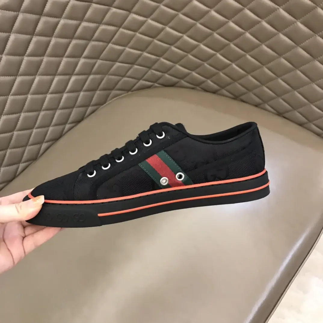Gucci GG Ace Black Red Sneakers