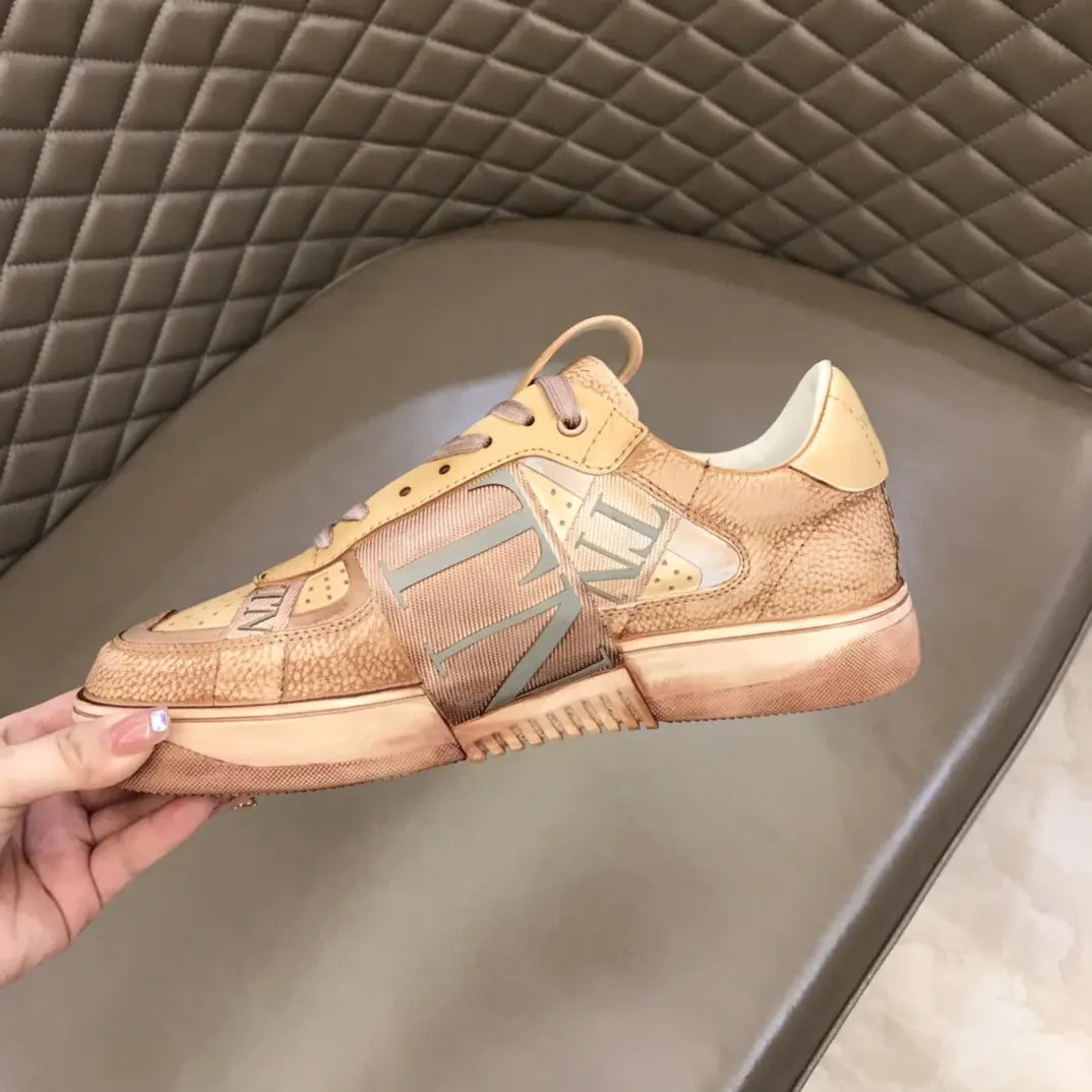 Valentino Garavani Beige Light Blue Sneakers