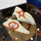 Star White Chunky Platform Sneakers