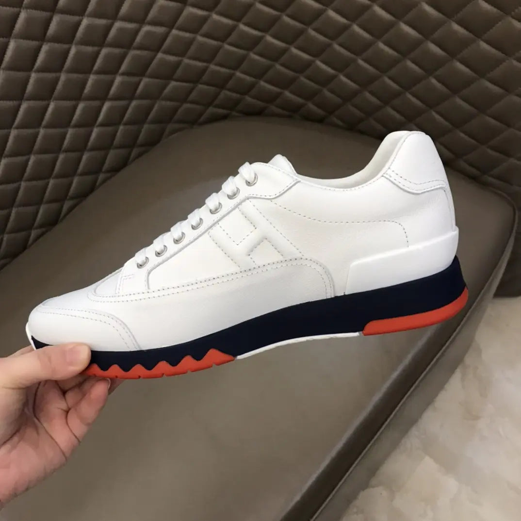 Hermes Paris White Black Red Sneakers