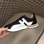 Hermes H Black White Sneakers