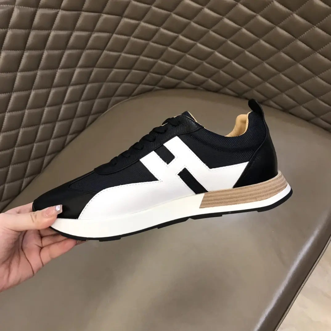 Hermes H Black White Sneakers