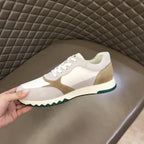 Hermes Paris White Green Beige Sneakers