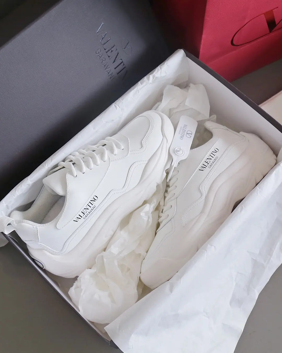 Valentino Garavani White Low Top Sneakers