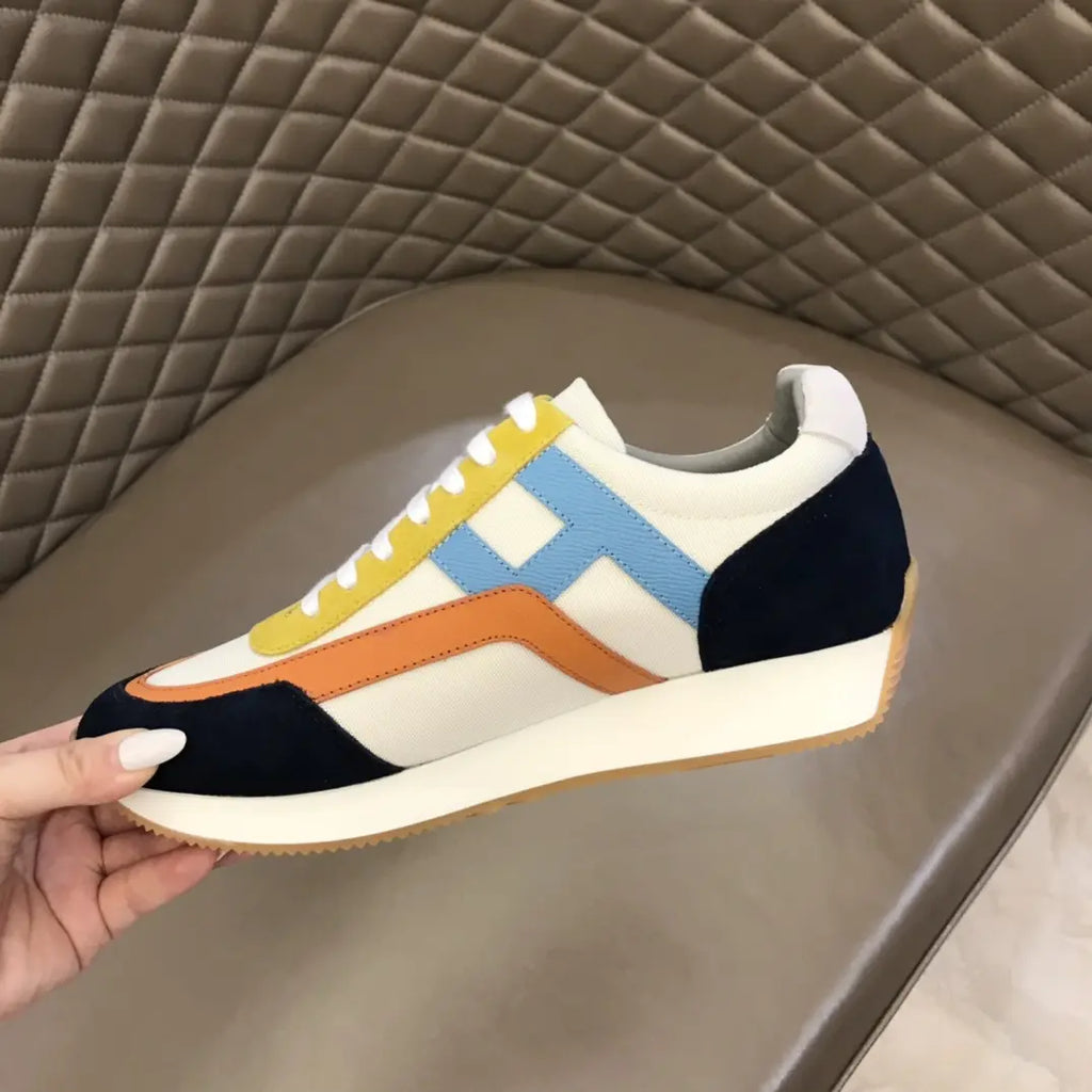 Hermès Black White Blue Yellow Orange Sneakers