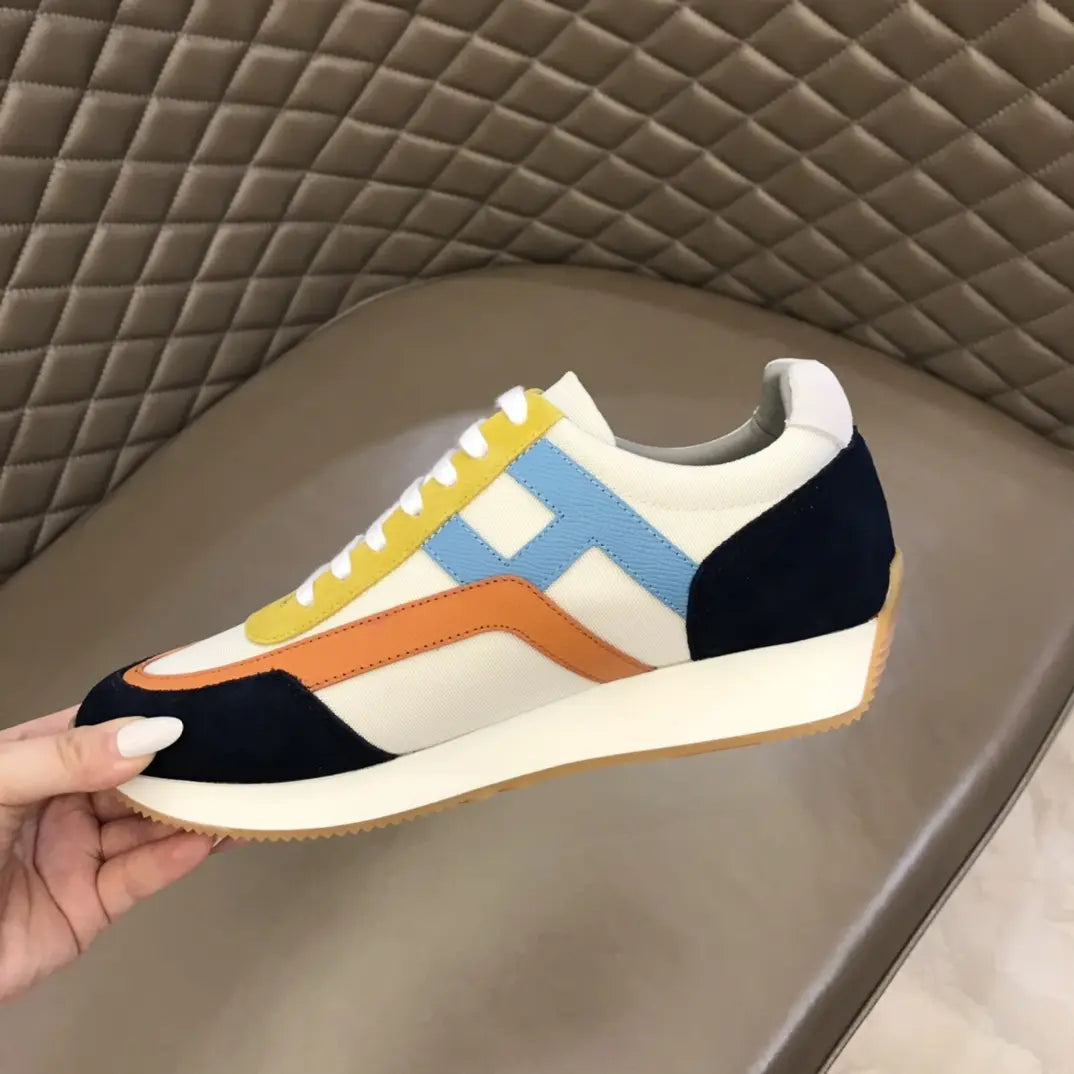 Hermès Black White Blue Yellow Orange Sneakers