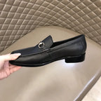 Gucci Horsebit Moccasin Black Leather Loafers