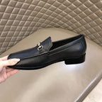Gucci Horsebit Black Leather Loafers