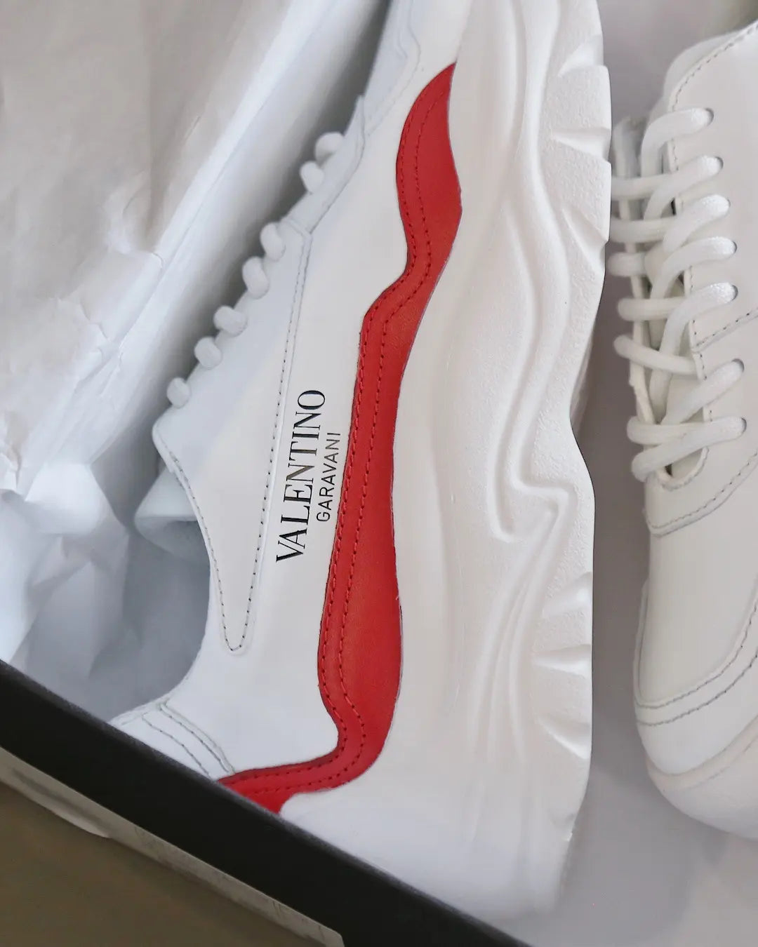 Valentino Garavani White Red Sneakers