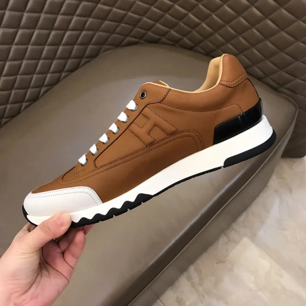 H Bouncing Brown White Black Sneakers