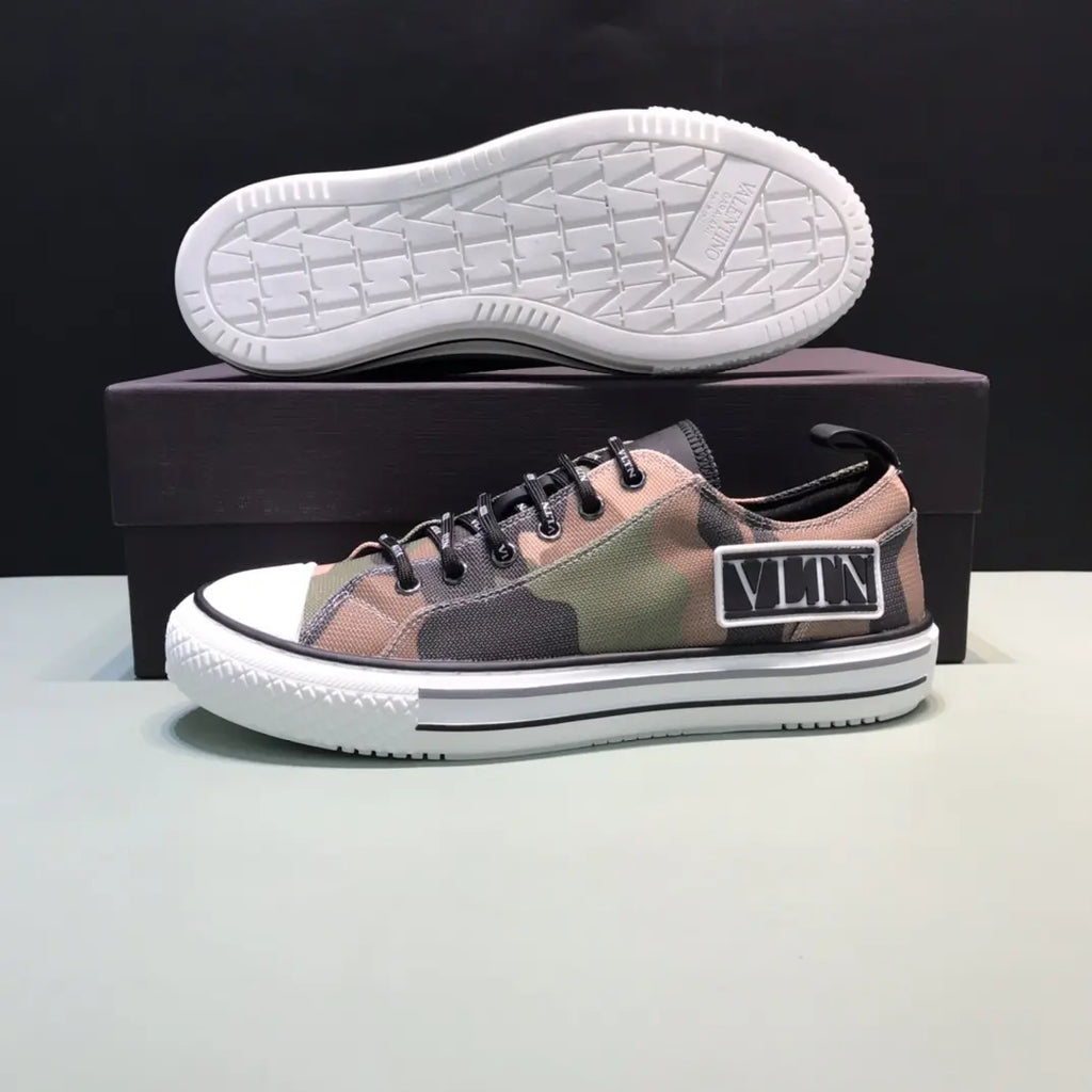 Valentino VLTN Brown Green Camo Sneakers