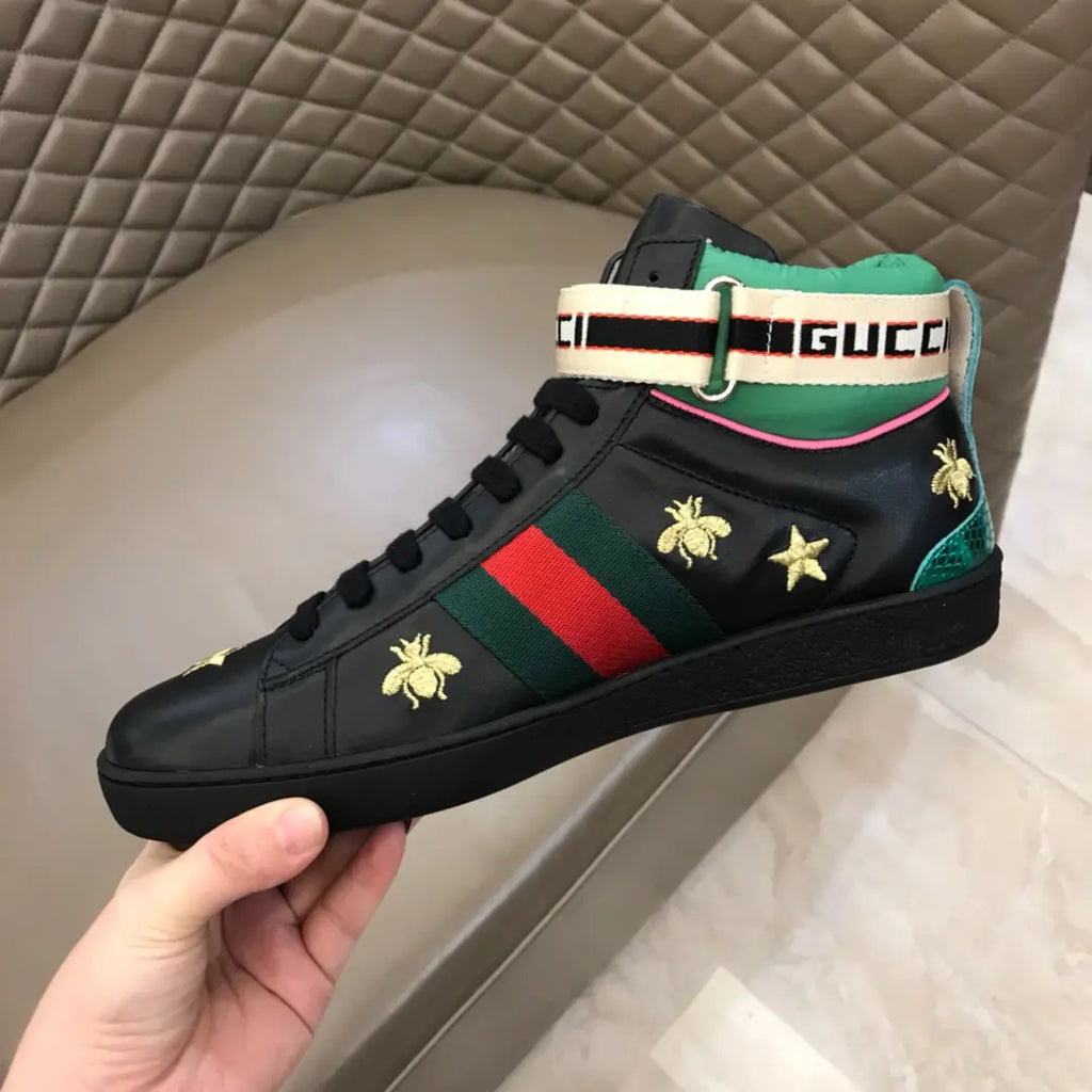 Gucci Ace Black Red Green Sneakers