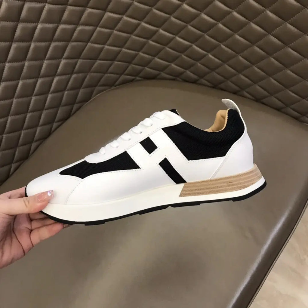 Hermes White Black Sneakers
