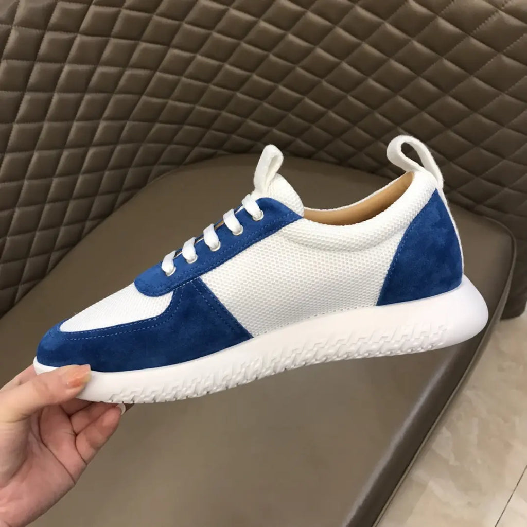 Hermes Paris White Blue Sneakers