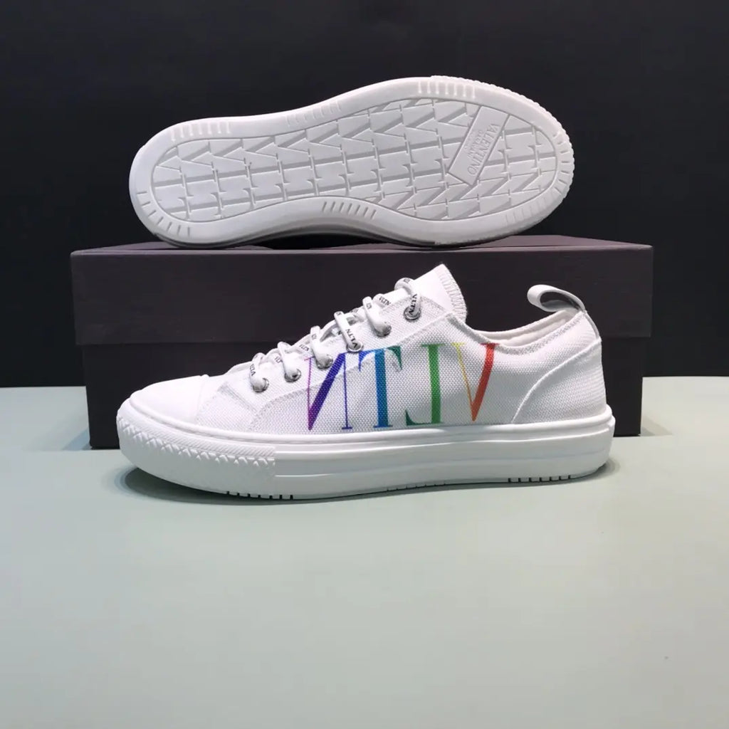 Valentino VLTN Low Top White Rainbow Sneakers