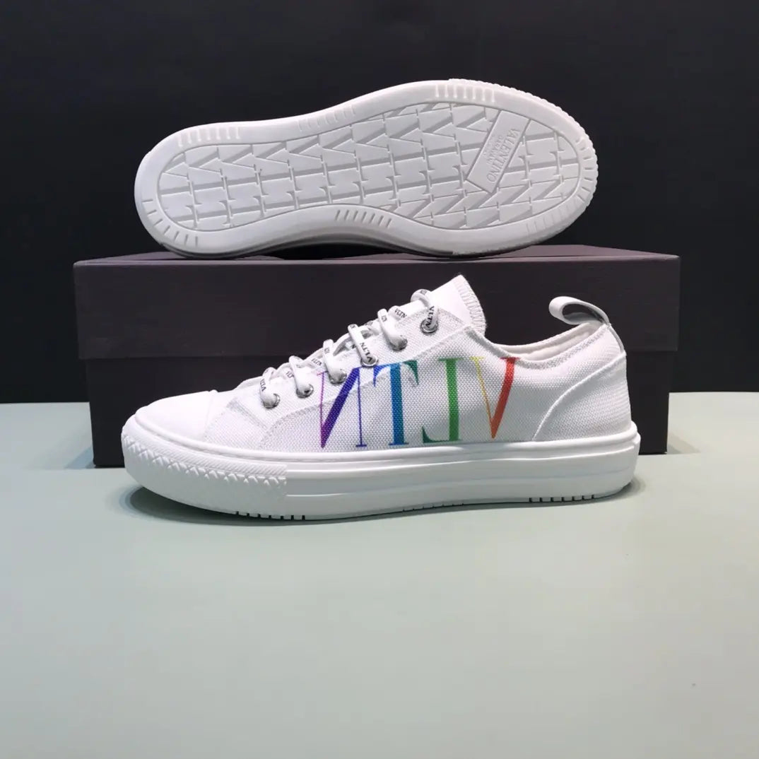 Valentino VLTN Low Top White Rainbow Sneakers
