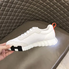 Hermes White Orange Black Sneakers