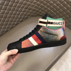 Gucci Web High Top Black Multicolor Sneakers